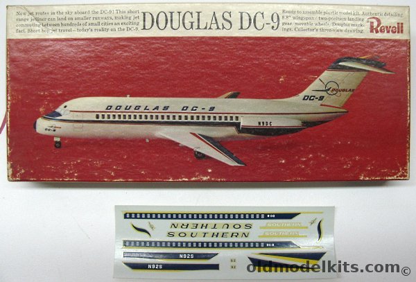 Revell 1/120 Douglas DC-9 - Southern Airlines or N9DC Prototype, H246-100 plastic model kit